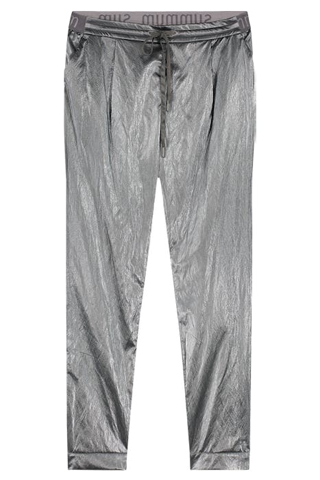 TROUSERS COATED FABRIC SMOKE 4