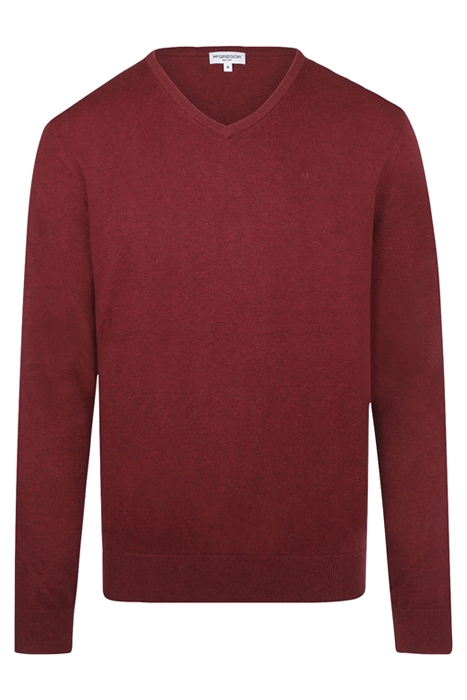 V-NECK COTTON/NYLON/MERINO TAWNY PORT 3