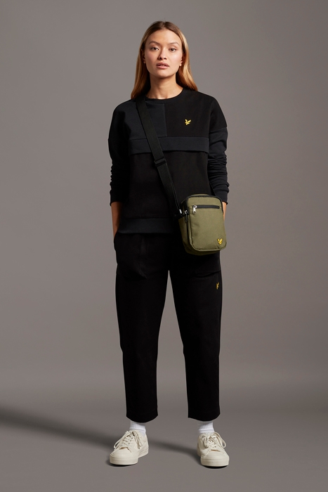 CANVAS MIX SWEATSHIRT JET BLACK 3