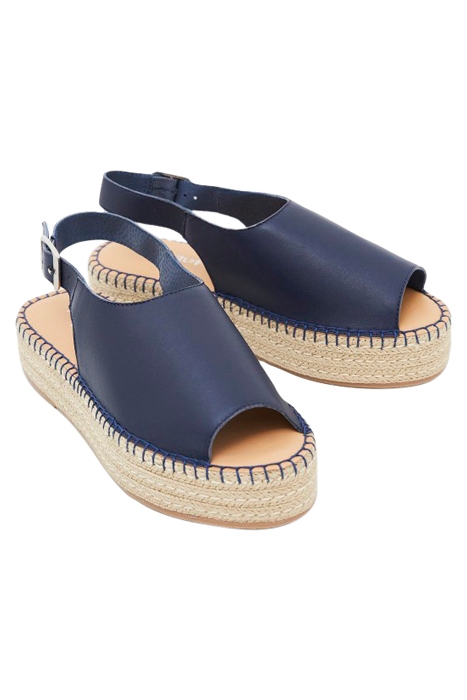 ROXANNE LEATHER FLATFORM DARK NAVY 2