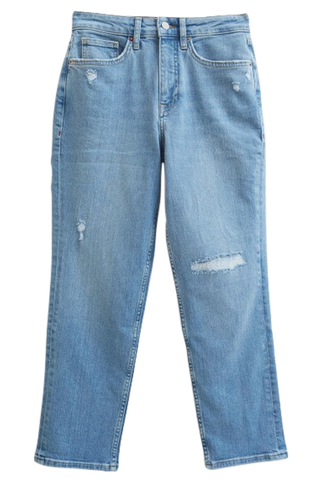 ANYA STRAIGHT ANKLE JEAN MID DENIM 1