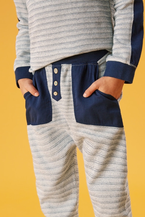 MARINE STRIPE JOGGER NAVY MULTI 2