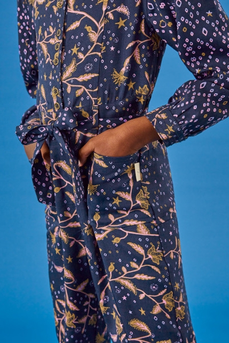 PHOEBE JUMPSUIT NAVY MULTI 2