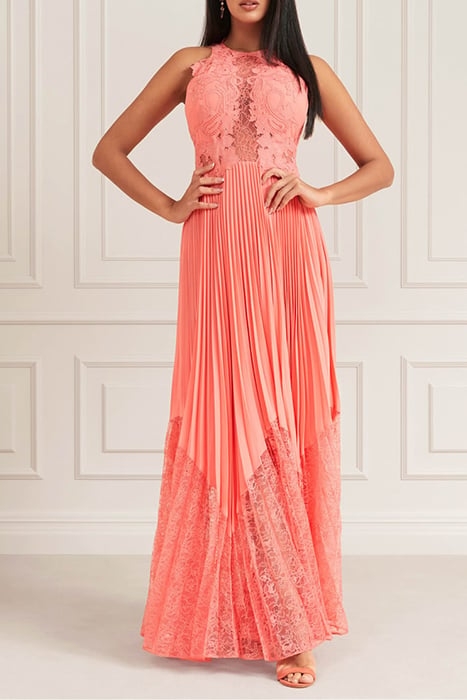 JASMINE LONG DRESS CORAL PEONIE 1