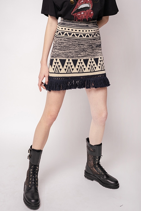 ALMONTE GONNA RECYCLED STUOIA NAVY BLUE/ECRU 1