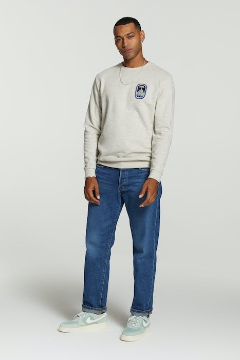 MEN VERBIER SWEATER LIGHT GREY MELANGE 3