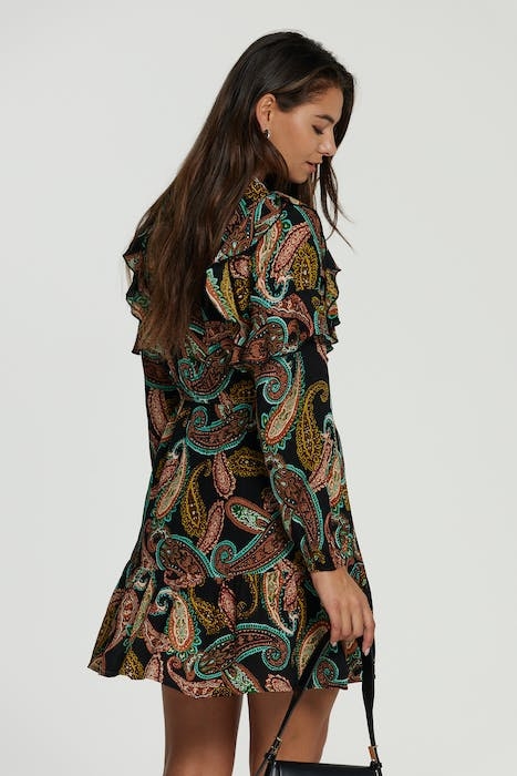 LADIES MONTEVIDEO DRESS BATIK PAISLEY 2