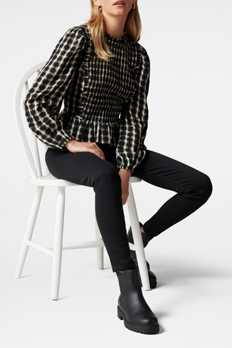 TILLY SHIRRED CHECK TOP WINTER CHECK 3