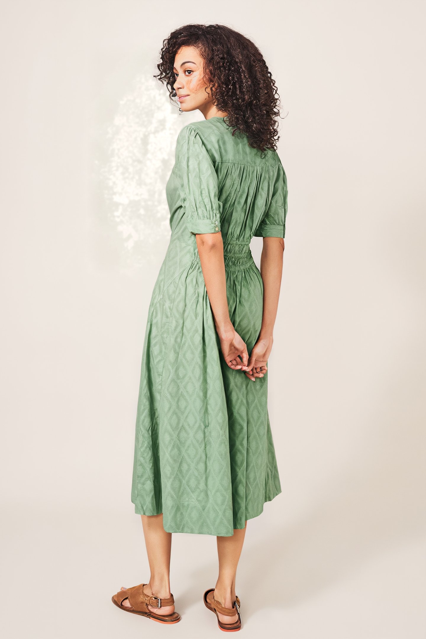 CELESTE MINI DRESS  GREEN 2