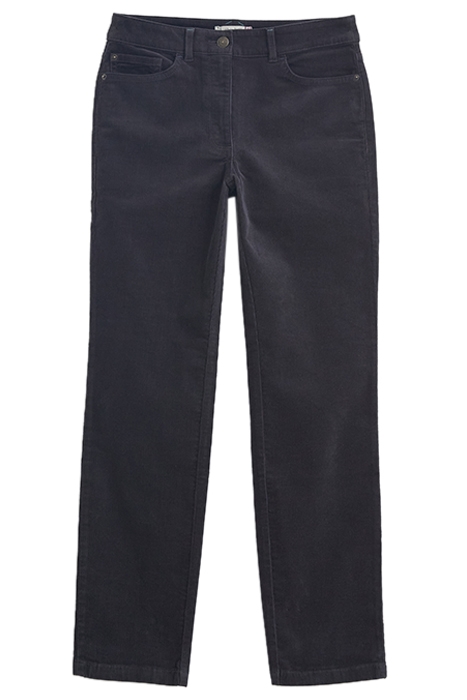 BROOKE STRAIGHT CORD TROUSER DARK GREY 1