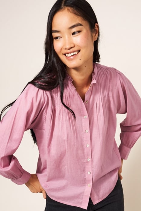 PAIGE COTTON BLEND SHIRT MID PINK 3