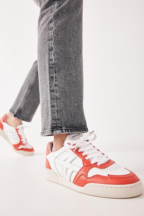 BLUEBERRY VAIPER (L) WHITE LEATHER - ORANGE WHITE LEATHER -  2