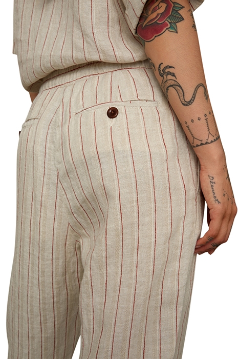 LOURDES LINEN STRIPE RED LINEN STRIPE RED 4