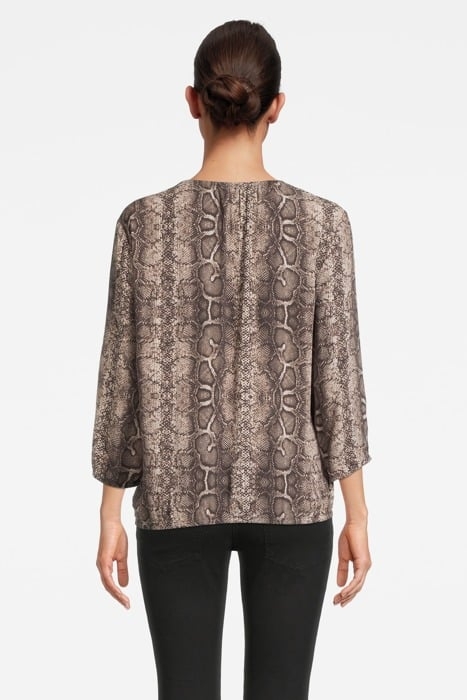 BLOUSE WOVEN 3/4 SLV HUMUS 2