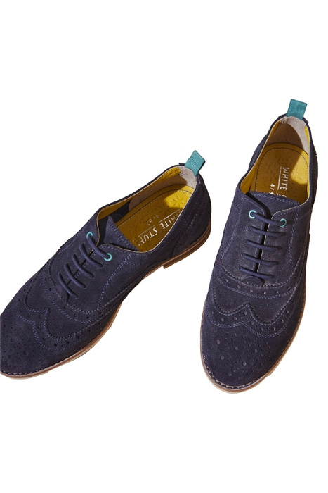 THISTLE LACE UP BROGUE NAVY MULTI 2