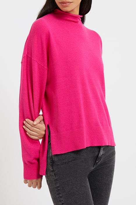 SUPERSOFT TURTLE NECK HOT PINK 4