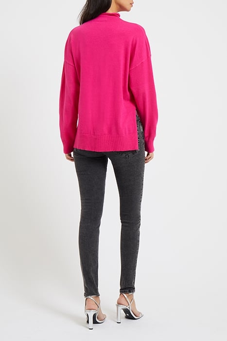 SUPERSOFT TURTLE NECK HOT PINK 3