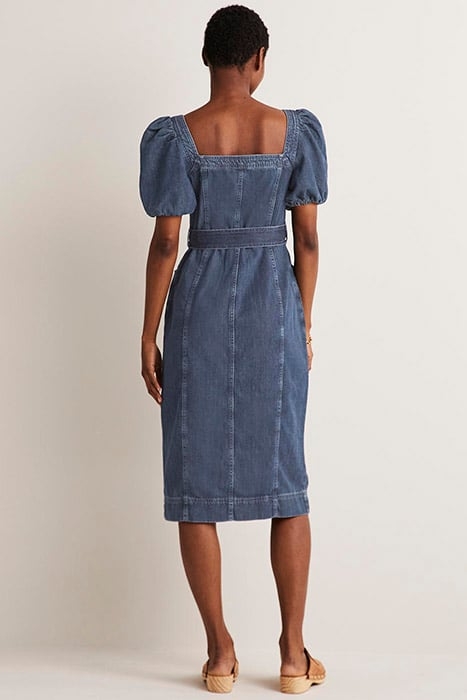 SQUARE NECK DENIM DRESS DDN 3