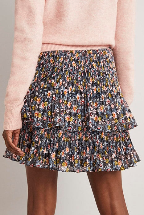 PLISSE MINI SKIRT GRY 2