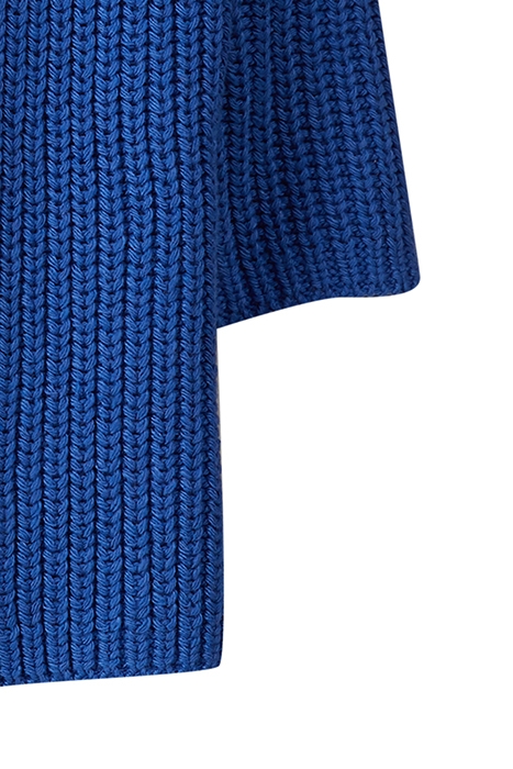 LOOSE FITTED FANCY CARDI 3/4SL BLUE 2