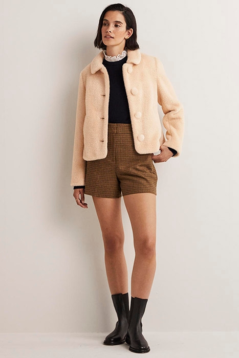 FAUX FUR SHORT COAT NUD 3