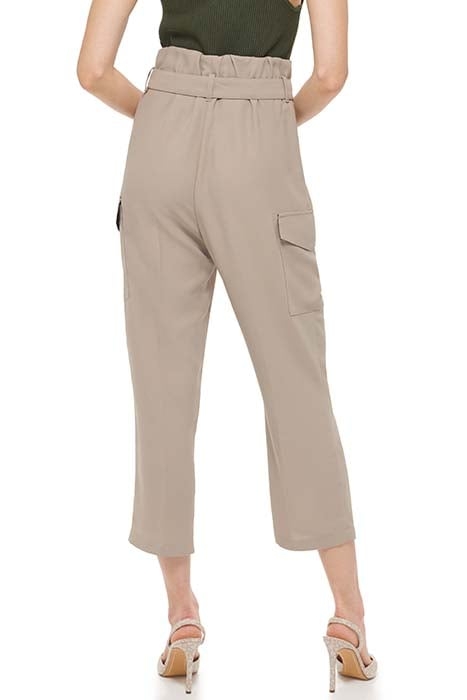 TIE HIGH WAIST TAPER CITY KHAKI 5