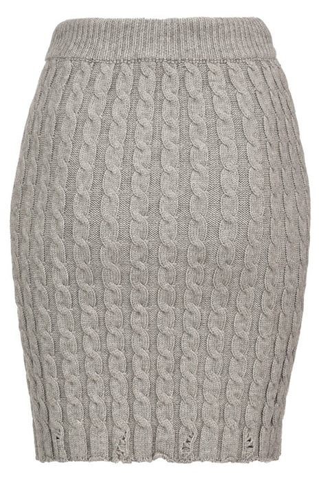GIAFIN GONNA VISCOSA STRETCH T DRIZZLE GREY 7