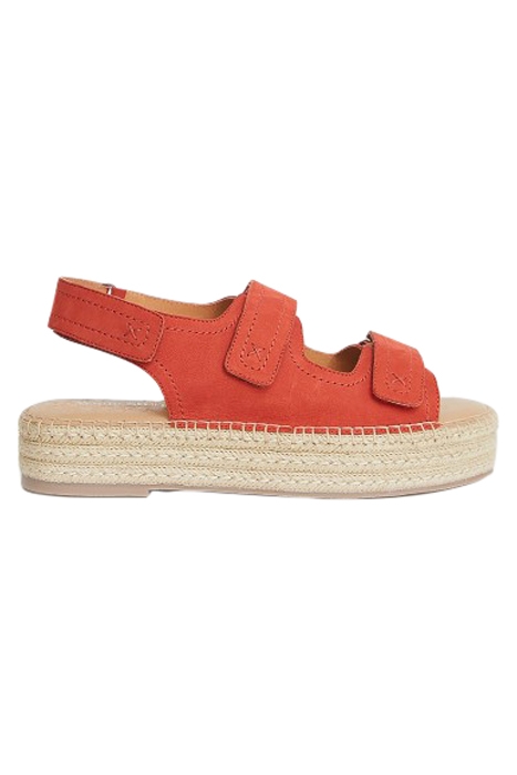 VELCRO ESPADRILLE SANDAL MID CORAL 1