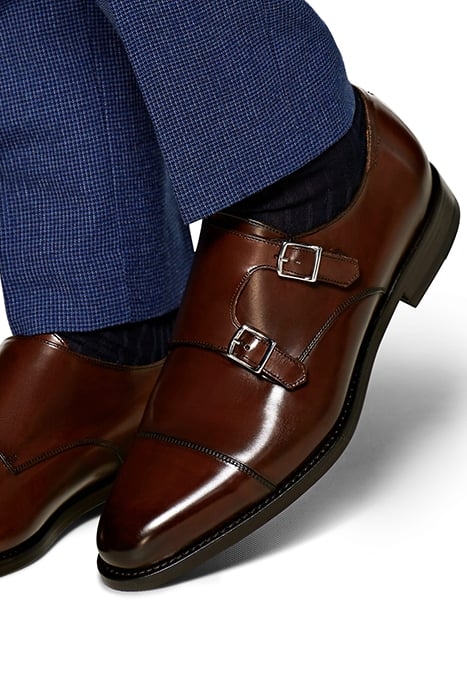 DARK BROWN DOUBLE MONK STRAP 6