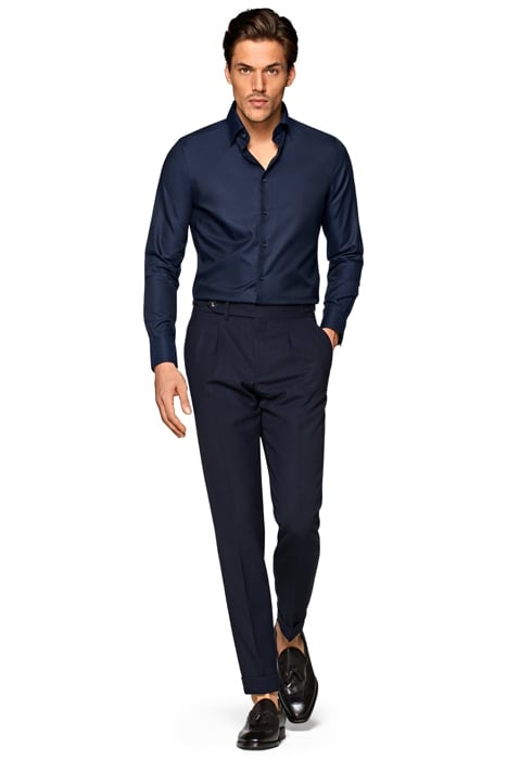 Navy Royal Oxford Extra Slim Fit Shirt 4