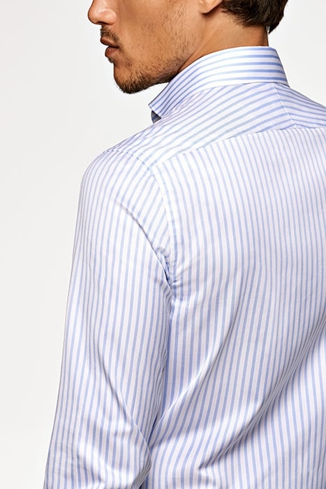 Light Blue Striped Slim Fit Shirt 5
