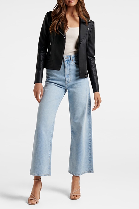 SKYE POLYURETHANE BIKER JACKET BLACK 3