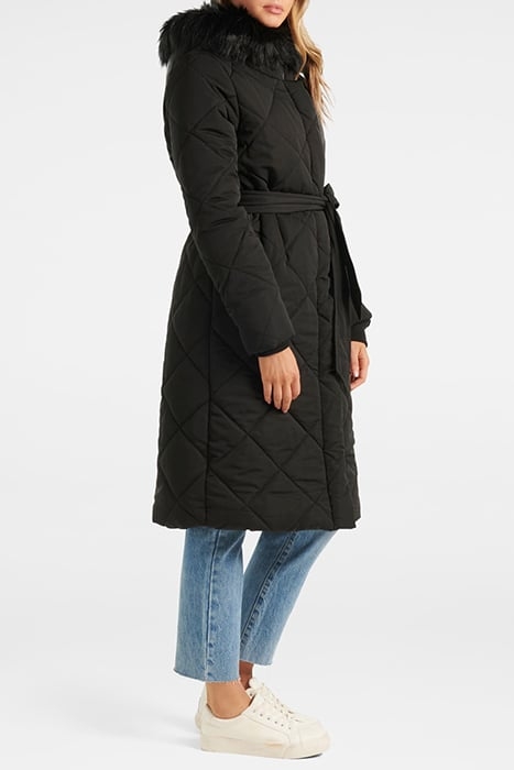 TESSA QUILTED LONGLINE PUFFER BLACK 3