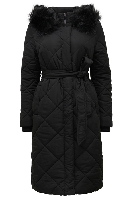 TESSA QUILTED LONGLINE PUFFER BLACK 4