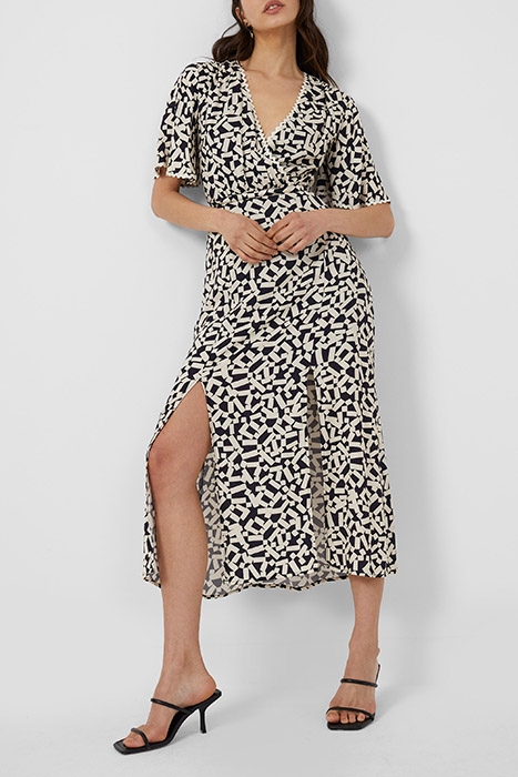 HELENA RICK RACK TRIM NAVY/CREAM DRESS UTILITY BLUE/ CLASSIC 2