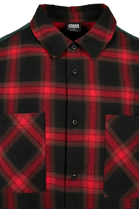 OVERSIZED MIX CHECK SHIRT BLACK/RED/GREEN 8