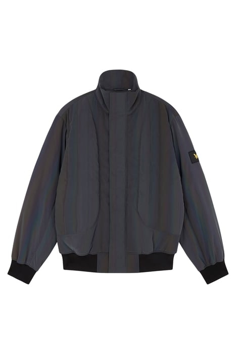 IRIDESCENT PADDED BOMBER Z865 JET BLACK 5