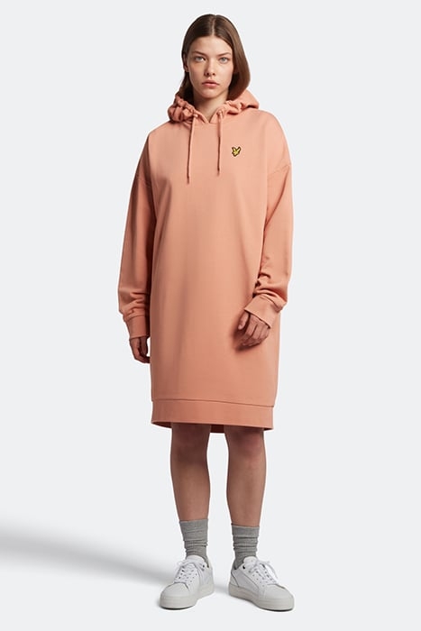 HOODIE DRESS W795 DUSTY PEACH 1