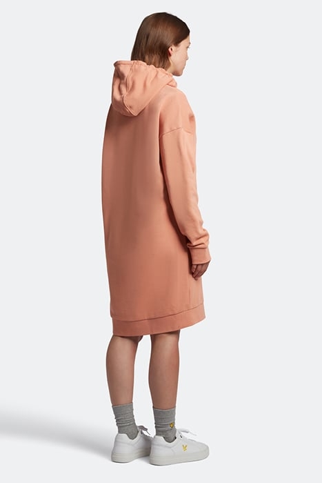 HOODIE DRESS W795 DUSTY PEACH 2