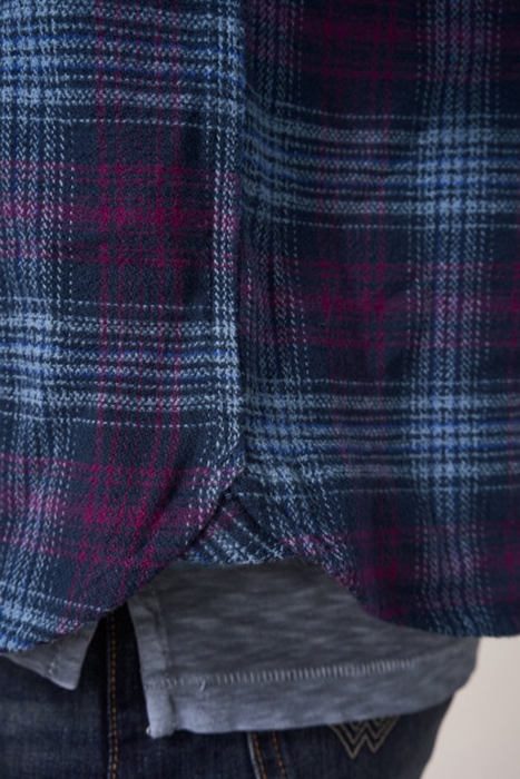 DARWEN CHECK OVERSHIRT DARK NAVY 2