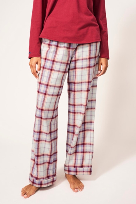 NINA ORGANIC BRUSHED PJ BOTTOM PINK MULTI 2