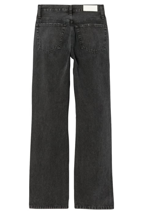 90S HIGH RISE LOOSE WASHED BLK WITH RIP 2