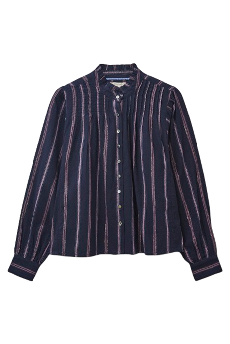 PAIGE STRIPE SHIRT NAVY 1