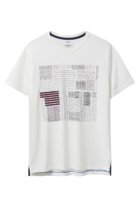 PATCHWORK GRAPHIC T-SHIRT NATURAL WHITE 1