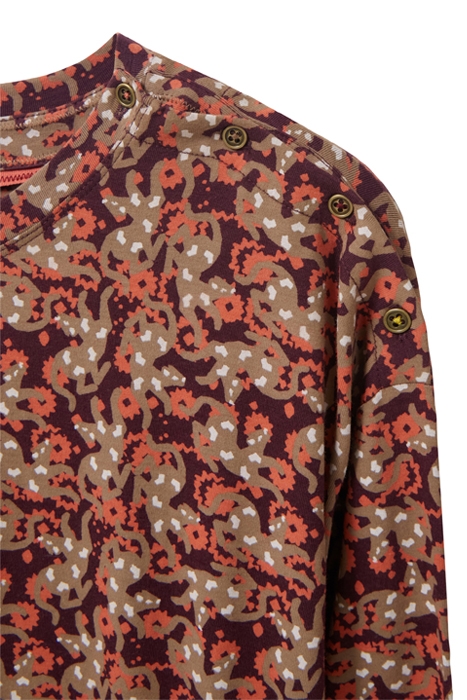 POPPY JERSEY DRESS PLUM MLT 4