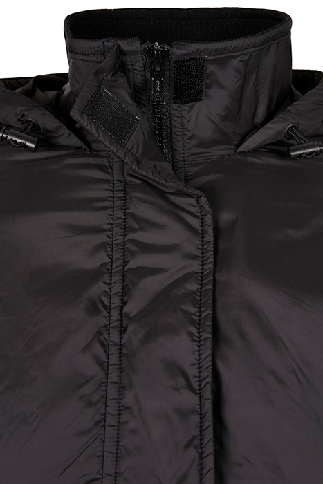 LADIES PANEL PADDED PULL OVER JACKET BLACK 8