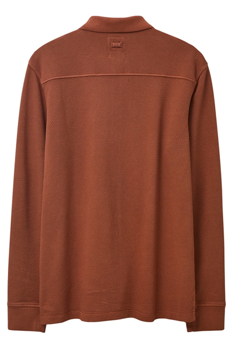 WESTBANK BUTTON THROUGH POLO DEEP BROWN 4