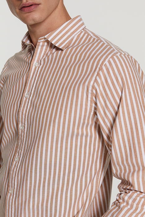 MEN OXFORD SHIRT ORLANDO LIGHT COGNAC 6