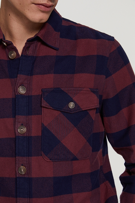 MEN OVERSHIRT BRAD MAROON RED 6
