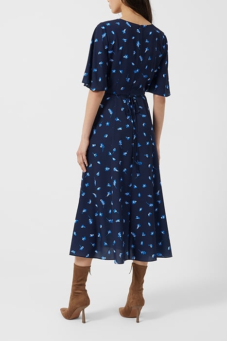BELLE VERONA MIDI DRESS INDIGO MULTI 2